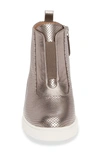 Linea Paolo Anna Wedge Sneaker In Pewter Leather