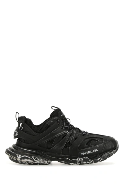 Balenciaga Black Mesh And Rubber Track Trainers  Nd  Uomo 40