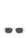 Prada Dark Grey Rectangular Ladies Sunglasses Pr 17ws 1425s0 49 In Talc