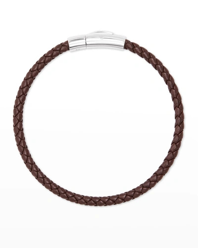 Kendra Scott Men's Evans Corded Leather Bracelet In Brown Leather