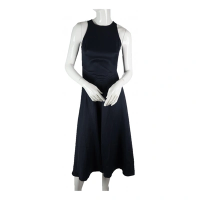 Pre-owned Iris & Ink Maxi Dress In Navy