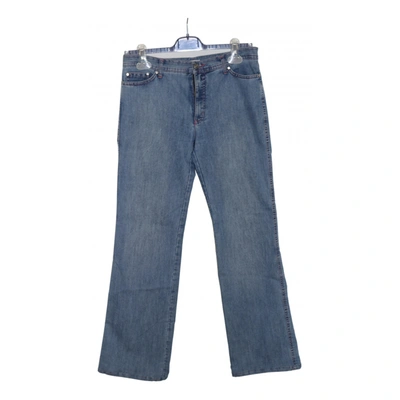 Pre-owned Byblos Straight Jeans In Blue