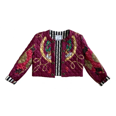 Pre-owned Moschino Cheap And Chic Jacket In Burgundy