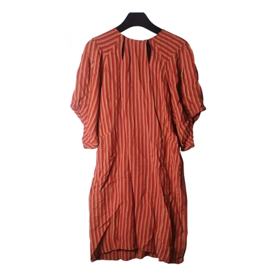 Pre-owned Marni Silk Mid-length Dress In Red