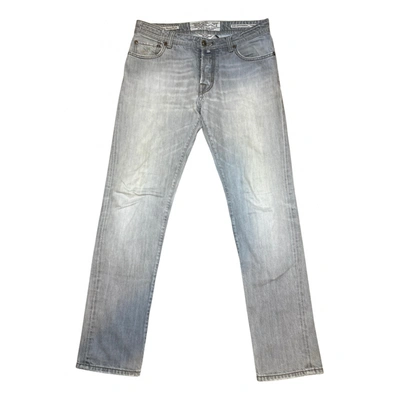 Pre-owned Jacob Cohen Straight Jeans In Grey