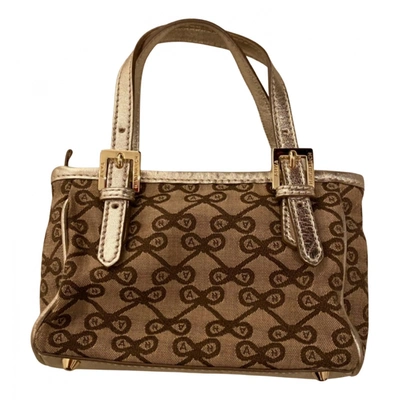 Pre-owned Anya Hindmarch Cloth Handbag In Brown
