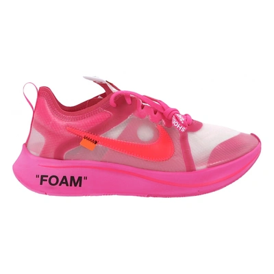 Pre-owned Nike X Off-white Zoom Fly Cloth Trainers In Pink