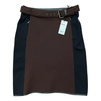 Pre-owned Prada Mini Skirt In Brown