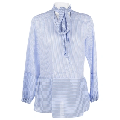 Pre-owned Marc Cain Blouse In Blue