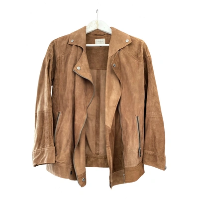 Pre-owned Pepe Jeans Leather Jacket In Brown