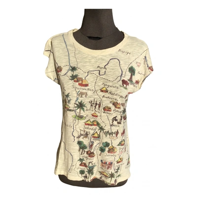 Pre-owned Claudie Pierlot Spring Summer 2020 T-shirt In Beige