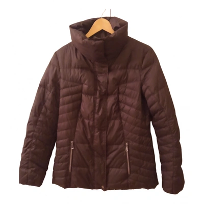 Pre-owned Geox Puffer In Brown