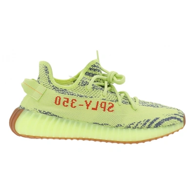 Pre-owned Yeezy X Adidas Boost 350 V1 Cloth Low Trainers In Yellow