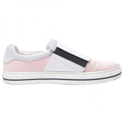 Pre-owned Roger Vivier Leather Trainers In Pink