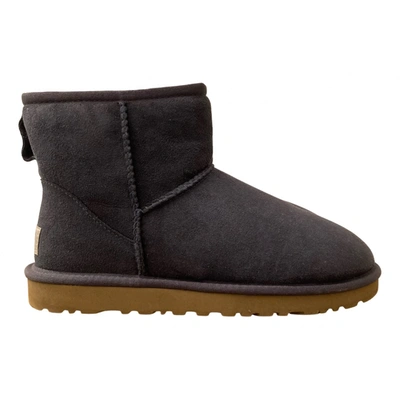 Pre-owned Ugg Ankle Boots In Blue