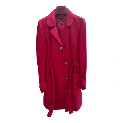 Pre-owned Kenzo Coat In Pink
