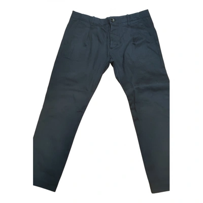 Pre-owned Nine In The Morning Trousers In Blue