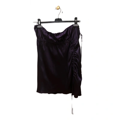 Pre-owned Philosophy Di Alberta Ferretti Silk Mid-length Skirt In Purple