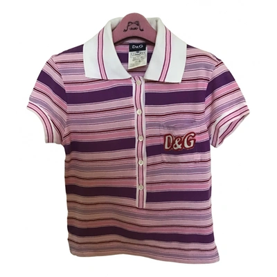 Pre-owned D&g Polo In Multicolour