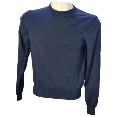 Pre-owned Just Cavalli Wool Pull In Blue