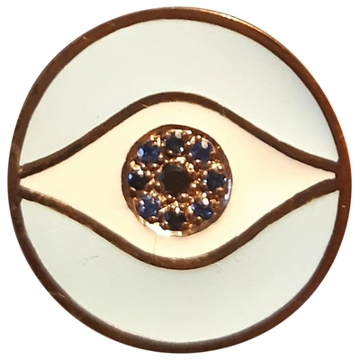 Pre-owned Ileana Makri Pink Gold Ring In Blue