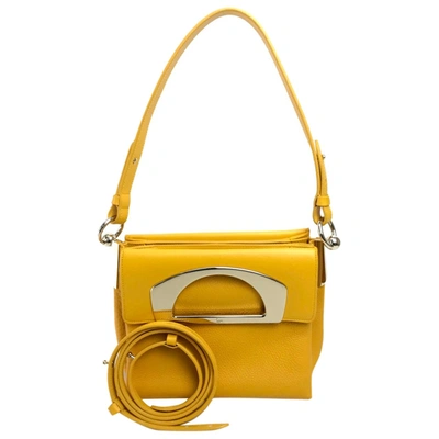 Pre-owned Christian Louboutin Leather Handbag In Yellow