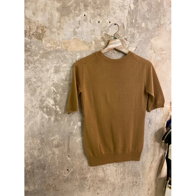 Pre-owned Ermanno Scervino T-shirt In Camel