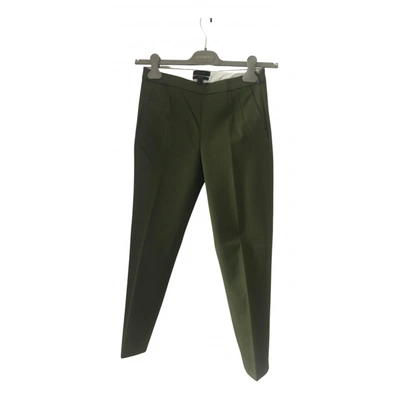 Pre-owned Jcrew Straight Pants In Green