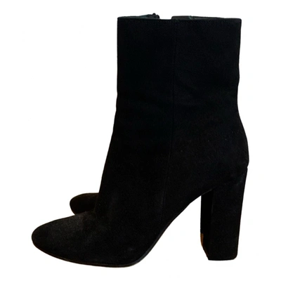 Pre-owned Jonak Leather Ankle Boots In Black