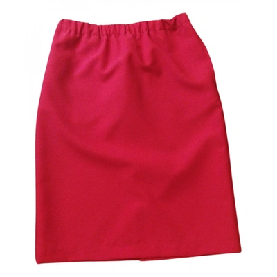 Pre-owned Laura Urbinati Mid-length Skirt In Red