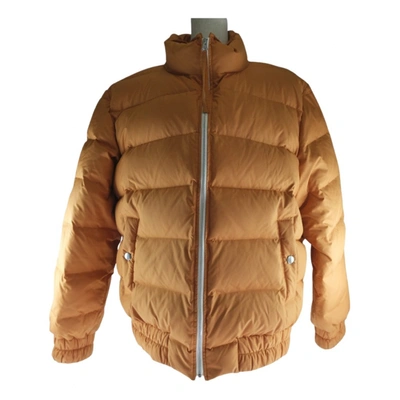 Pre-owned Theory Puffer In Orange