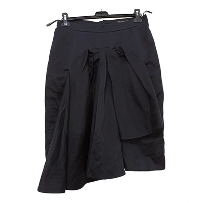 Pre-owned Sonia Rykiel Silk Mid-length Skirt In Black
