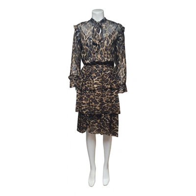 Pre-owned Ottod'ame Mid-length Dress In Brown