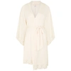 EBERJEY NAYA MADEMOISELLE CREAM STRETCH-MODAL ROBE