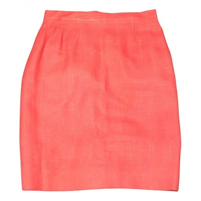 Pre-owned Chanel Mid-length Skirt In Pink