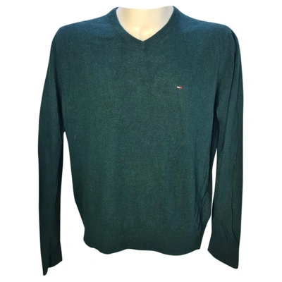 Pre-owned Tommy Hilfiger Wool Pull In Green