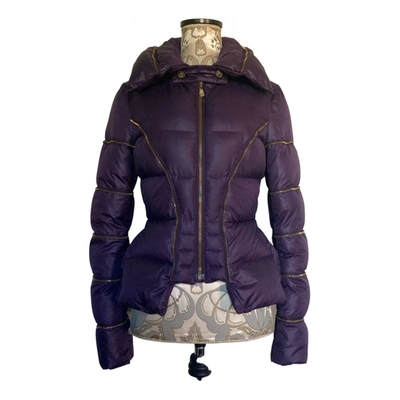 Pre-owned Versace Coat In Purple