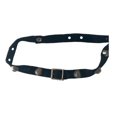 Pre-owned Miss Sixty Leather Belt In Black