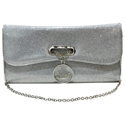 Pre-owned Christian Louboutin Riviera Handbag In Silver