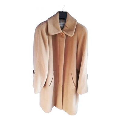 Pre-owned Les Copains Wool Coat In Camel