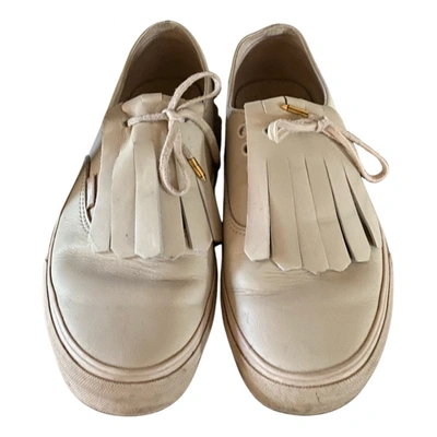 Pre-owned Vans Leather Trainers In White