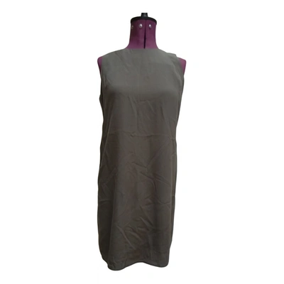 Pre-owned Cynthia Rowley Silk Mini Dress In Grey