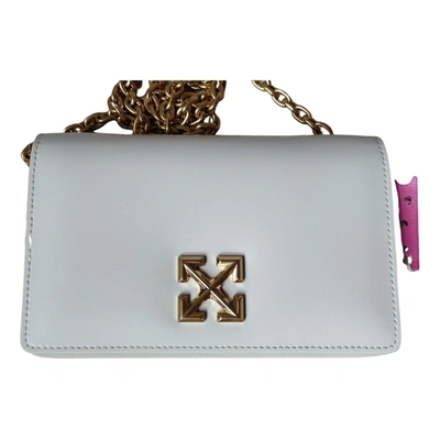 Pre-owned Off-white Leather Handbag In White
