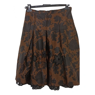 Pre-owned Essentiel Antwerp Mid-length Skirt In Brown