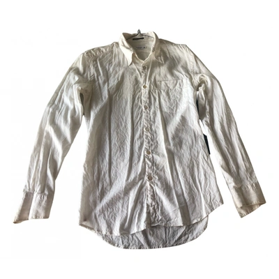 Pre-owned Paul Smith Silk Shirt In White