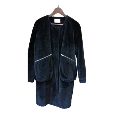 Pre-owned Just Female Coat In Black