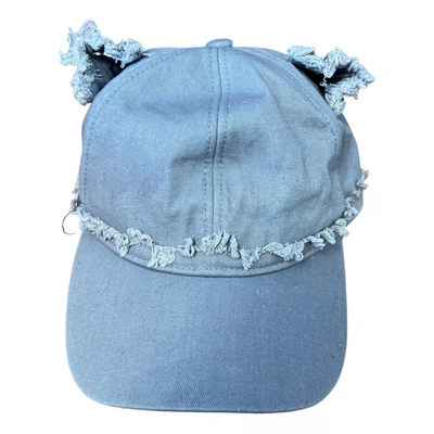 Pre-owned Karl Lagerfeld Cloth Cap In Blue