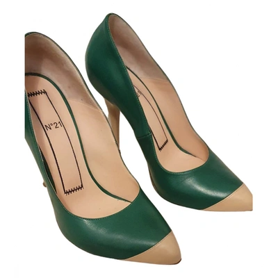 Pre-owned N°21 Leather Heels In Green