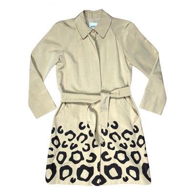 Pre-owned Moschino Cheap And Chic Trench Coat In Beige