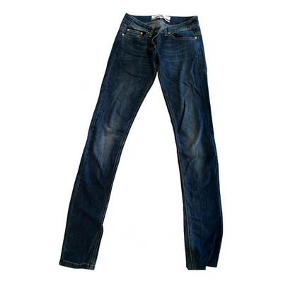 Pre-owned Elisabetta Franchi Straight Jeans In Blue